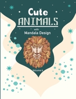 How to Draw Cute Animals with Mandala Design Volume: 4: Easy to Draw Animal Book Perfect for any kids null Book Cover