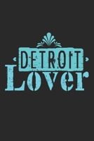 Detroit Lover: Notebook A5 Size, 6x9 inches, 120 lined Pages, Michigan Detroit USA State 1696085551 Book Cover