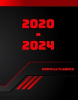 2020-2024 Monthly Planner: 2020-2024 planner. Monthly Schedule Organizer |Agenda Planner For The Next Five Years, Appointment Notebook, Monthly ... (Black Red Power) (2020-2024 calendar) 1695823745 Book Cover