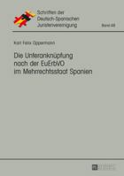 Die Unteranknuepfung Nach Der Euerbvo Im Mehrrechtsstaat Spanien 3631676328 Book Cover
