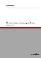 Rst-Basierte Zusammenfassung Von Texten 3869433507 Book Cover