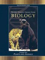 Plants and Animals Volume II: Selected Material from Brooker, Widmaier, Graham, Stiling 0073353310 Book Cover