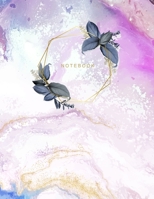 Notebook: Lined Journal - Colorful Multicolor Marble Cover Design with Gold Detail - 120 Pages, Large (8.5 x 11), Letter Size, Numbered Pages, White Lined Paper 1692811436 Book Cover