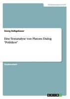 Eine Textanalyse von Platons Dialog Politikos 3668127042 Book Cover