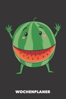 Wochenplaner: Wassermelonen Monster DIN A5 florales Inlay - Wochenkalender 52 Wochen für Trendsetter (schwarz) (German Edition) 1687826617 Book Cover