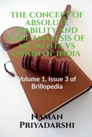 The Concept of Absolute Liability and Case Analysis of MC.Mehta Vs Union of India 1685385923 Book Cover