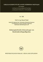 Stromungstechnische Untersuchungen Von Staubniederschlagsmessgeraten 3663064085 Book Cover