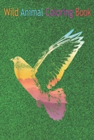 Wild Animal Coloring Book: Bird vector silhouette Cool Pigeon An Coloring Book Featuring Beautiful Forest Animals, Birds, Plants and Wildlife for Stress Relief and Relaxation ! B08NDGGBWD Book Cover