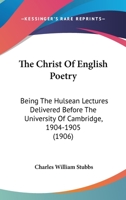 The Christ Of English Poetry 1165675080 Book Cover