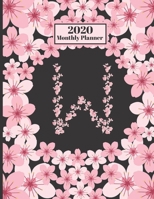 2020 Monthly Planner: Personalized Monogram Initial W Letter W Appointment Calendar Organizer And Journal For Writing Cherry Blossoms Design 1706213425 Book Cover