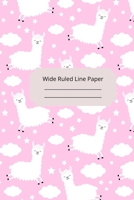 Baby Alpaca Theme Wide Ruled Line Paper 1675004358 Book Cover