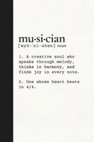 Music Journal Notebook for Writing Music & Lyrics (Hardcover): Gift for Musicians | Blank Staff and Lined Paper Side by Side | Song Writer Notebook | Musician Definition Edition B0G1T87K7Z Book Cover