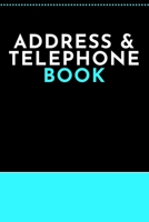 Address & Telephone Book: Organizer Contacts (6 x 9 in, 360 Contacts) - Record Addresses, Social Media, Telephone Numbers, Emails, Birthday & Extra ... Journal (Address And Telehone Book) 1699989761 Book Cover