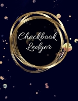 Checkbook Ledger: Checkbook Debit Card Register for Checking Accounts & Personal Budgeting with 6 Column Payment Record and 4-Year At-A-Glance Calendar | Alternating Gray and White Lines Gold 1697012752 Book Cover