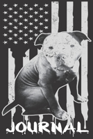 Journal: Pitbull American Flag Journal 1694779726 Book Cover