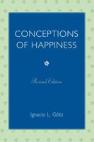 Conceptions of Happiness 0761849955 Book Cover