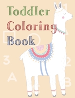 Toddler Coloring Book: Fun with Numbers, Letters, Shapes, Colors, and Animals! 1691342777 Book Cover