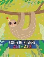 Color By Number Animals: Stress Relieving Color by Numbers Designs for Kids Relaxation B0CSCT6NFN Book Cover