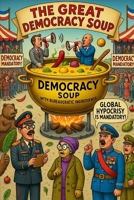 The Great Soup Democracy Festival: Global Hypocrisy Boiled to Perfection B0F3DDYSFN Book Cover