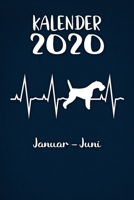 Kalender 2020: Blauer Tageskalender Foxterrier Herzschlag Hunde 1. Halbjahr Januar Juni ca DIN A5 weiß über 190 Seiten 1650648537 Book Cover