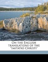 On The English Translations Of The Imitatio Christi 1010171151 Book Cover