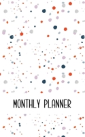 Monthly Planner: Watercolor Cover: 12 Months Calendar + Lined Notebook * 5 x 8 Inches * 200 Pages ***Undated Calendar Planner Series*** 1699542813 Book Cover