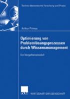 Optimierung Von Problemlosungsprozessen Durch Wissensmanagement: Ein Vorgehensmodell 3824406896 Book Cover