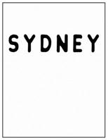 Sydney: Black and white Decorative Book | Perfect for Coffee Tables, End Tables, Bookshelves, Interior Design & Home Staging Add Bookish Style to Your Home| Sydney 169968796X Book Cover