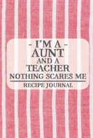 I'm a Mom and a HR Rep Nothing Scares Me Recipe Book: Blank Recipe Book to Write in for Women, Bartenders, Drink and Alcohol Log, Document all Your ... for Women, Wife, Mom, Aunt (6x9 120 pages) 1676476873 Book Cover