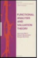 Functional Analysis and Valuation Theory (Pure & Applied Mathematics) 0824714849 Book Cover