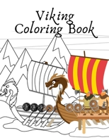 Viking Coloring Book: warrior mythology ships for kids B08ZBMR4GH Book Cover