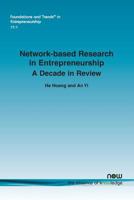 Network-Based Research in Entrepreneurship: A Decade in Review 1680830147 Book Cover