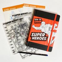 How to Draw SUPER HEROES Sketchbook & Stencils SET 1685641784 Book Cover