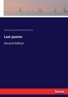 Last Poems 333711282X Book Cover