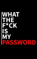 What The F*ck Is My Password: Never forget those passwords again, keep track of your shit at last (Username and Password Books) 1677111178 Book Cover