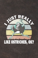 I Just Really Like Ostriches, Ok?: Funny Gift For Ostrich Lovers And Everyone Who Love Birds- Notebook, Planner Or Journal For Writing About Ostriches ... To Write In for School, Kids & Students 1674690266 Book Cover
