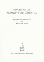 Fragen an die Altägyptische Literatur: Studien zum Gedenken an Eberhard Otto 3882260025 Book Cover