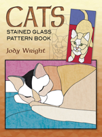 Cats Stained Glass Pattern Book 0486461947 Book Cover