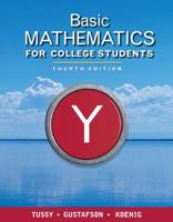 Basic Mathematics for College Students, Updated Media Edition (with CD-ROM and MathNOW , iLrn  Tutorial, Student Resource Center Printed Access Card) (Tussy and Gustafson) 1439044422 Book Cover