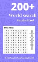 200+ Difficult World search Puzzles Hard: World search puzzle book for Kids & adults B084DGW8XB Book Cover