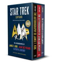 Star Trek Captains - The Autobiographies: Boxed set with slipcase and character portrait art of Kirk, Picard and Janeway autobiographies 1803362162 Book Cover