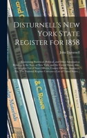 Disturnell's New York State Register for 1858 101511489X Book Cover