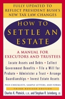 How to Settle an Estate (How to Settle An Estate) 0890434433 Book Cover