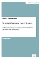Bindungsstorung Und Heimerziehung 3956367626 Book Cover