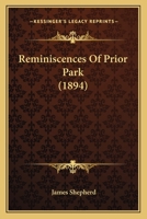 Reminiscences Of Prior Park 1279295090 Book Cover