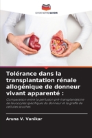 Tolérance dans la transplantation rénale allogénique de donneur vivant apparenté (French Edition) 620987018X Book Cover