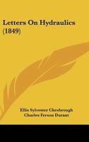 Letters on Hydraulics 112031433X Book Cover