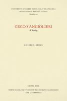 Cecco Angiolieri: A study (North Carolina studies in the Romance languages and literatures) 0807892157 Book Cover
