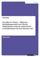 Der gläserne Patient - Effizientes Behandlungsmodell oder: Welche Möglichkeiten stellt die elektronische Gesundheitskarte für den Patienten dar? 3638754952 Book Cover