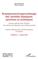 Enseignement / apprentissage des activités physiques, sportives et artistiques (Harmattan Cameroun) (French Edition) 2343078467 Book Cover
